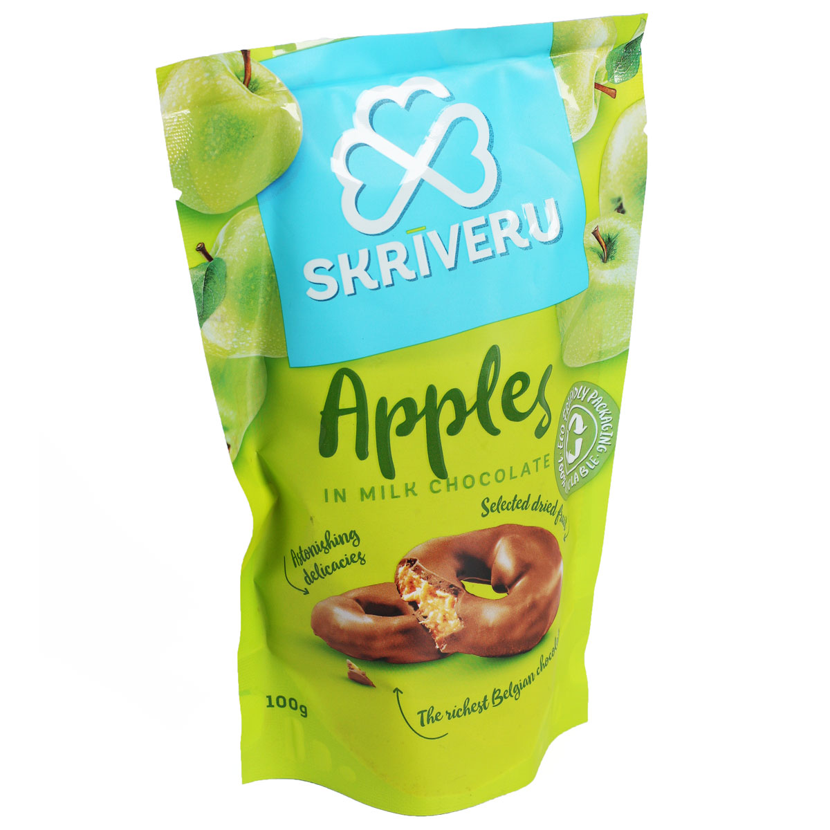 SKRIVERU Печёные яблоки в молочном шоколаде 100г