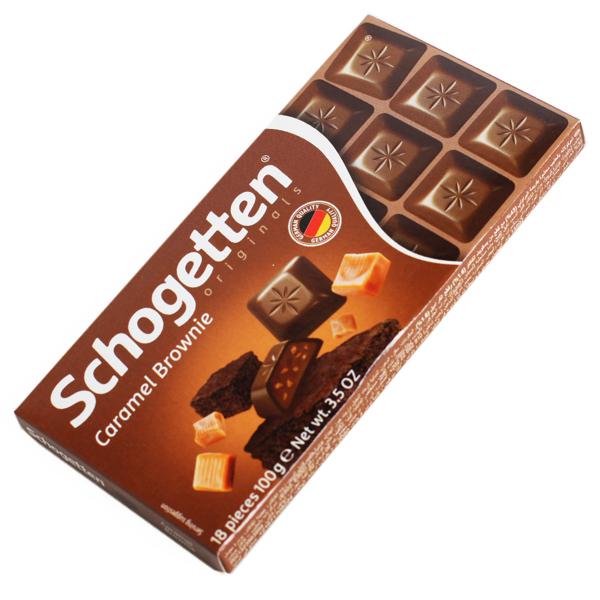 SCHOGETTEN  молочный шоколад с начинкой шоколадный крем брауни 100г