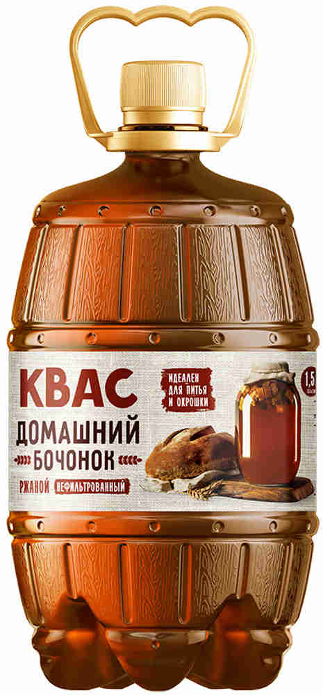Квас Домашний Бочонок 1.5л Квас Домашний Бочонок 1.5л