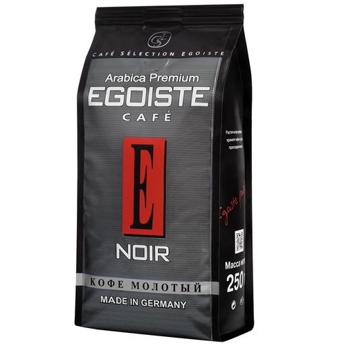 EGOISTE NOIR кофе молотый 250г EGOISTE NOIR кофе молотый 250г
