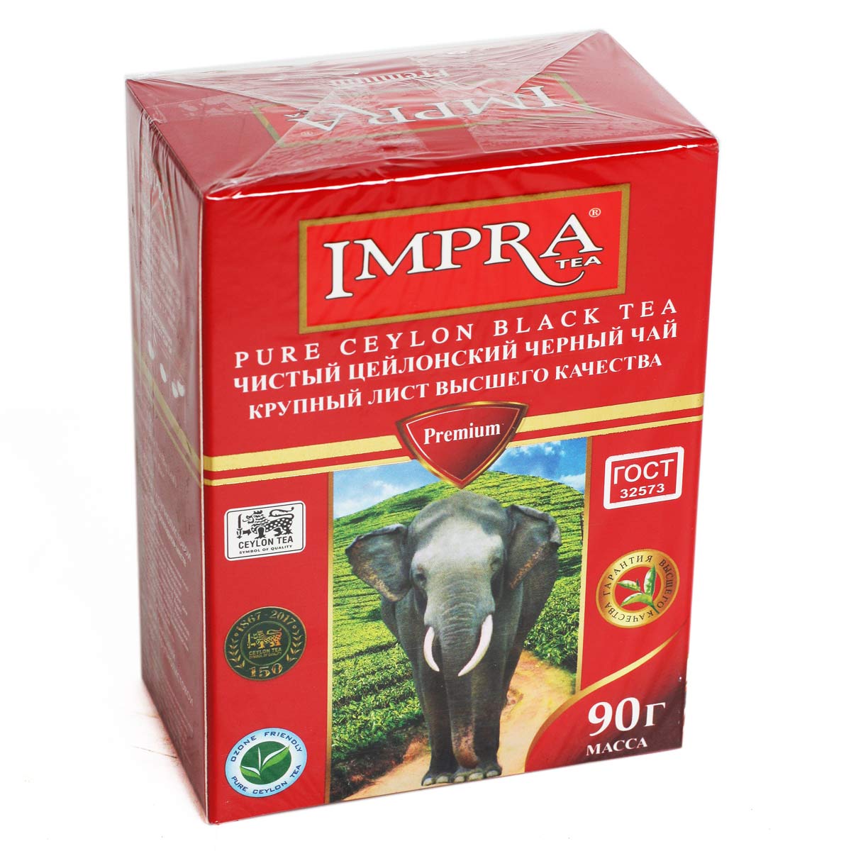 IMPRA чай черный Цейлонский крупнолистовой премиум 90г