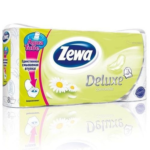 ZEWA DELUXE ромашка туалетная бумага 3 слоя 12Р ZEWA DELUXE ромашка туалетная бумага 3 слоя 12Р