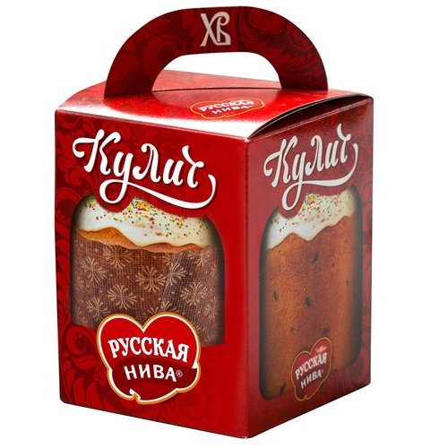 Кулич с изюмом РУССКАЯ НИВА 500г