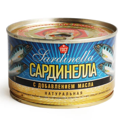 Сардинелла с добавлением масла  Сохраним Традиции 240г