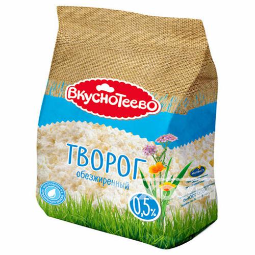 Творог ВКУСНОТЕЕВО обезжиренный 0.5% 750г