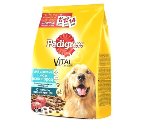 PEDIGREE сухой для всех пород, 600 г, говядина
