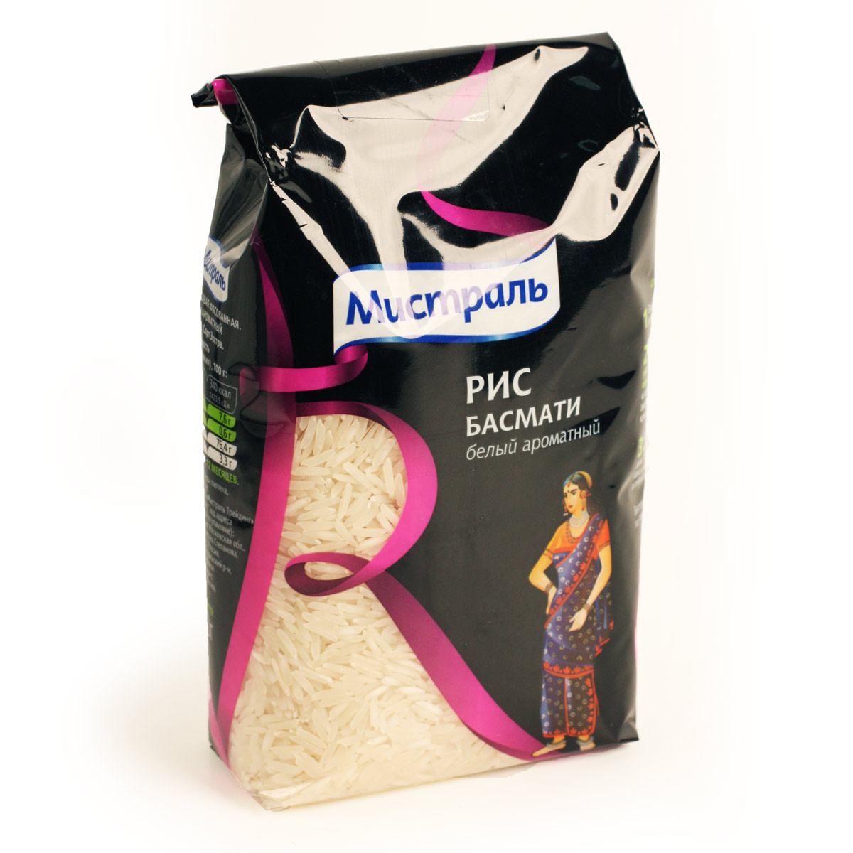 Рис Басмати белый ароматный Мистраль 500г