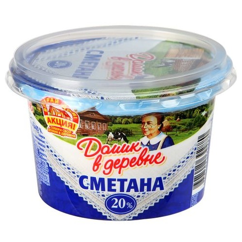 ДОМИК В ДЕРЕВНЕ сметана 20% 180г