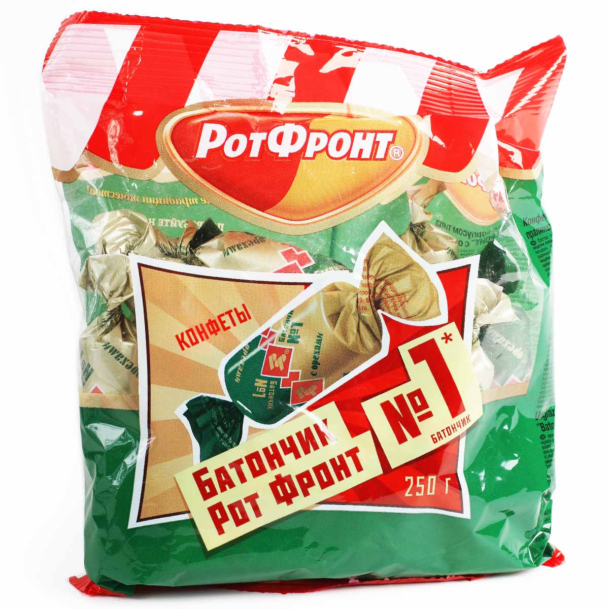 Батончики РотФронт с орехами 250г Батончики РотФронт с орехами 250г