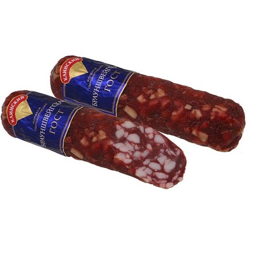 КЛИНСКИЙ МК колбаса Брауншвейгская сырокопченая 300г 