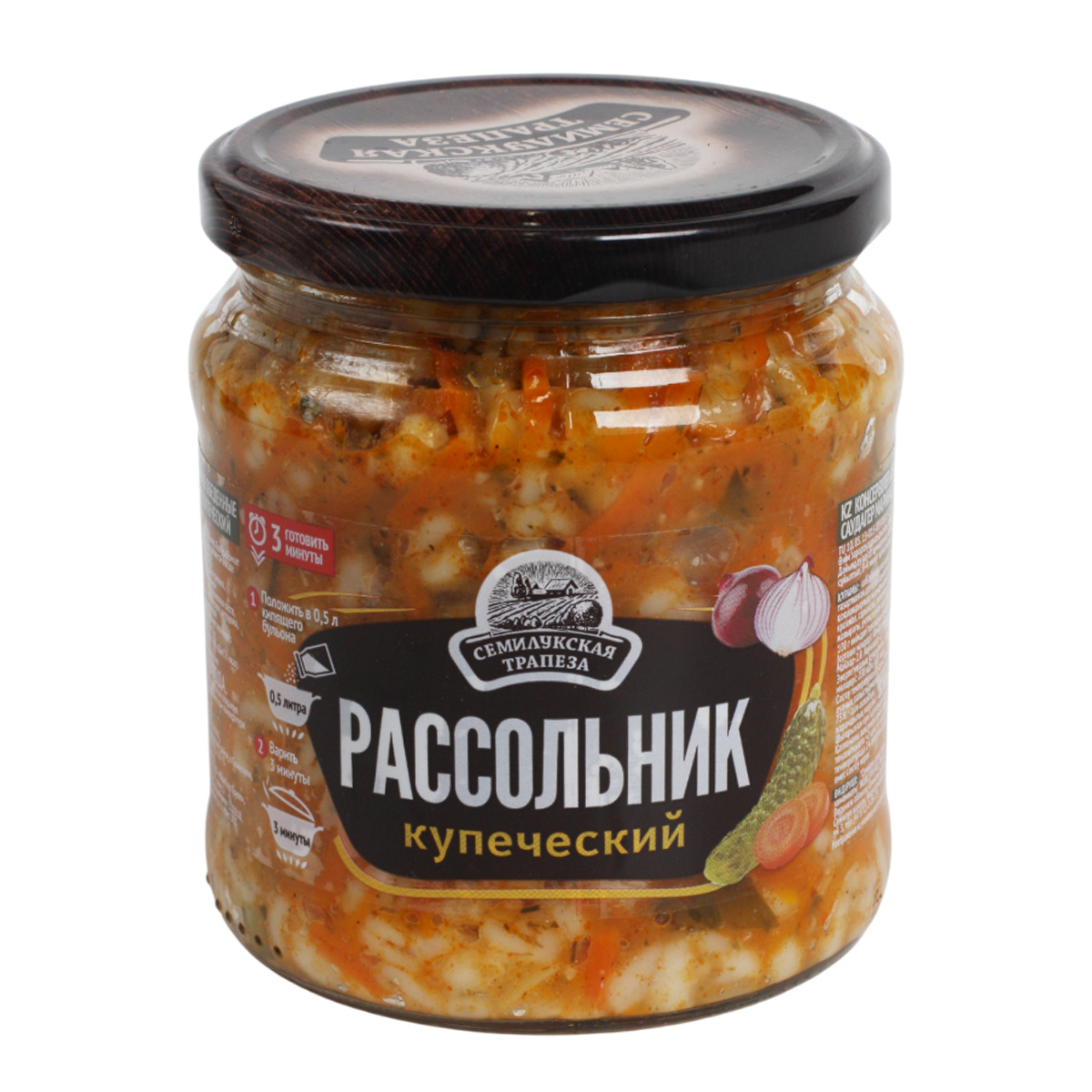 Рассольник Купеческий Семилукская трапеза 460г Рассольник Купеческий Семилукская трапеза 460г