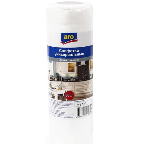Aro салфетки универсальные в рулоне 30шт