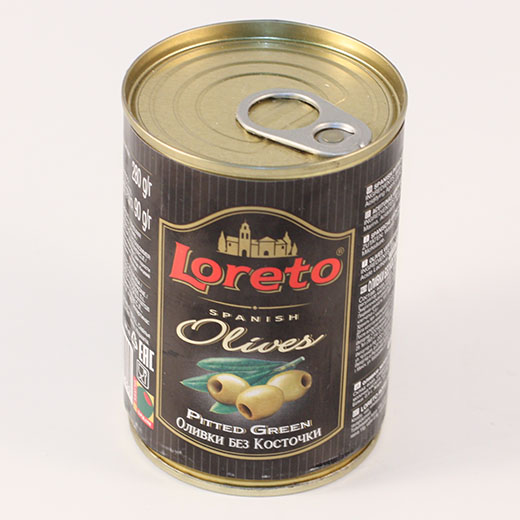 Loreto Оливки зеленые с/к, Испания, банка 280 г.