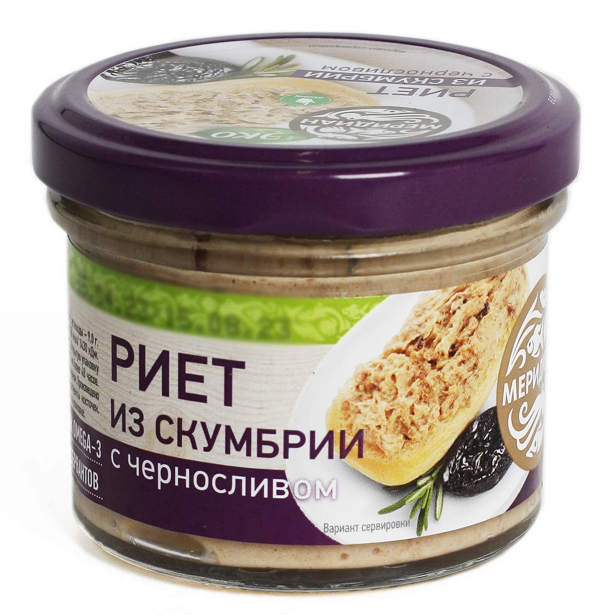 РИЕТ из скумбрии с черносливом МЕРИДИАН 100г