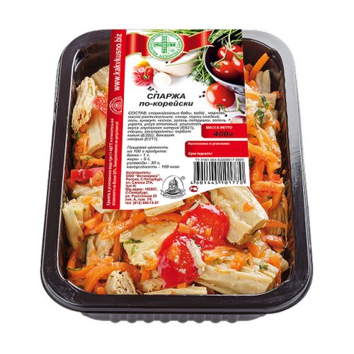 СПАРЖА ПО-КОРЕЙСКИ, 400 гр.