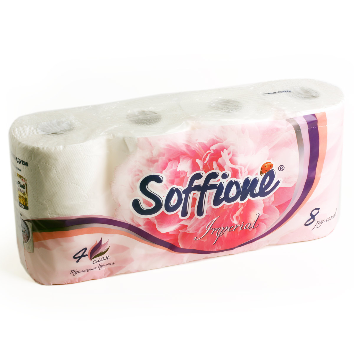 Soffione Imperial туалетная бумага 4 слоя 8 рулонов