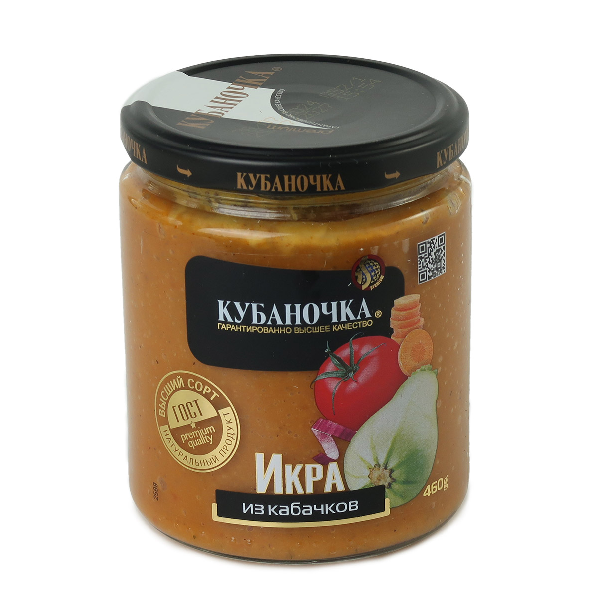 Кубаночка икра из кабачков 460г