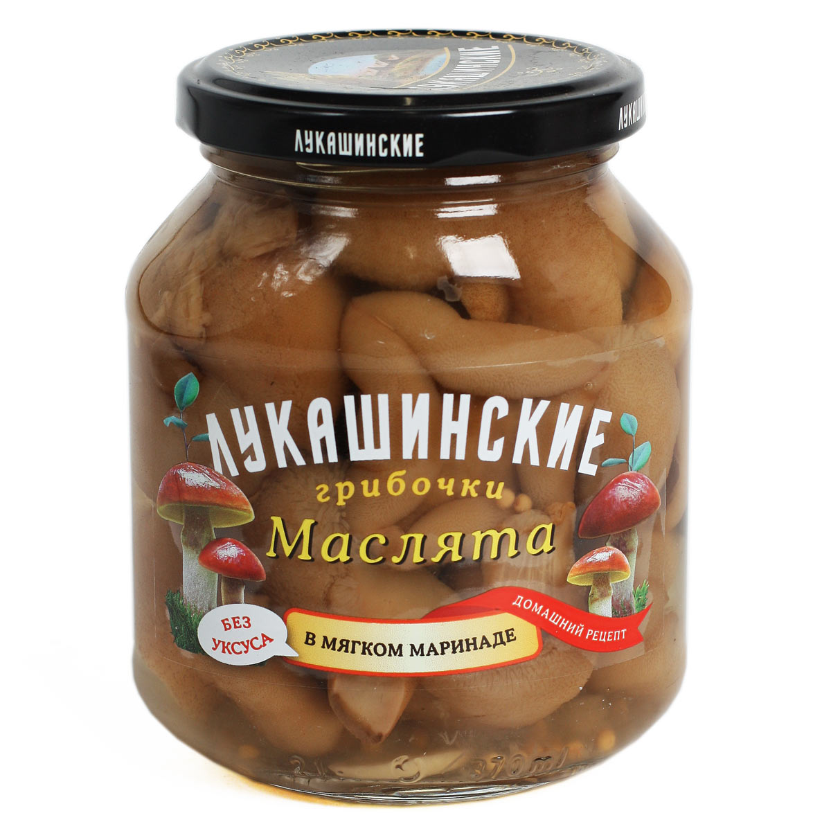 Лукашинские грибочки Маслята в мягком маринаде 340г