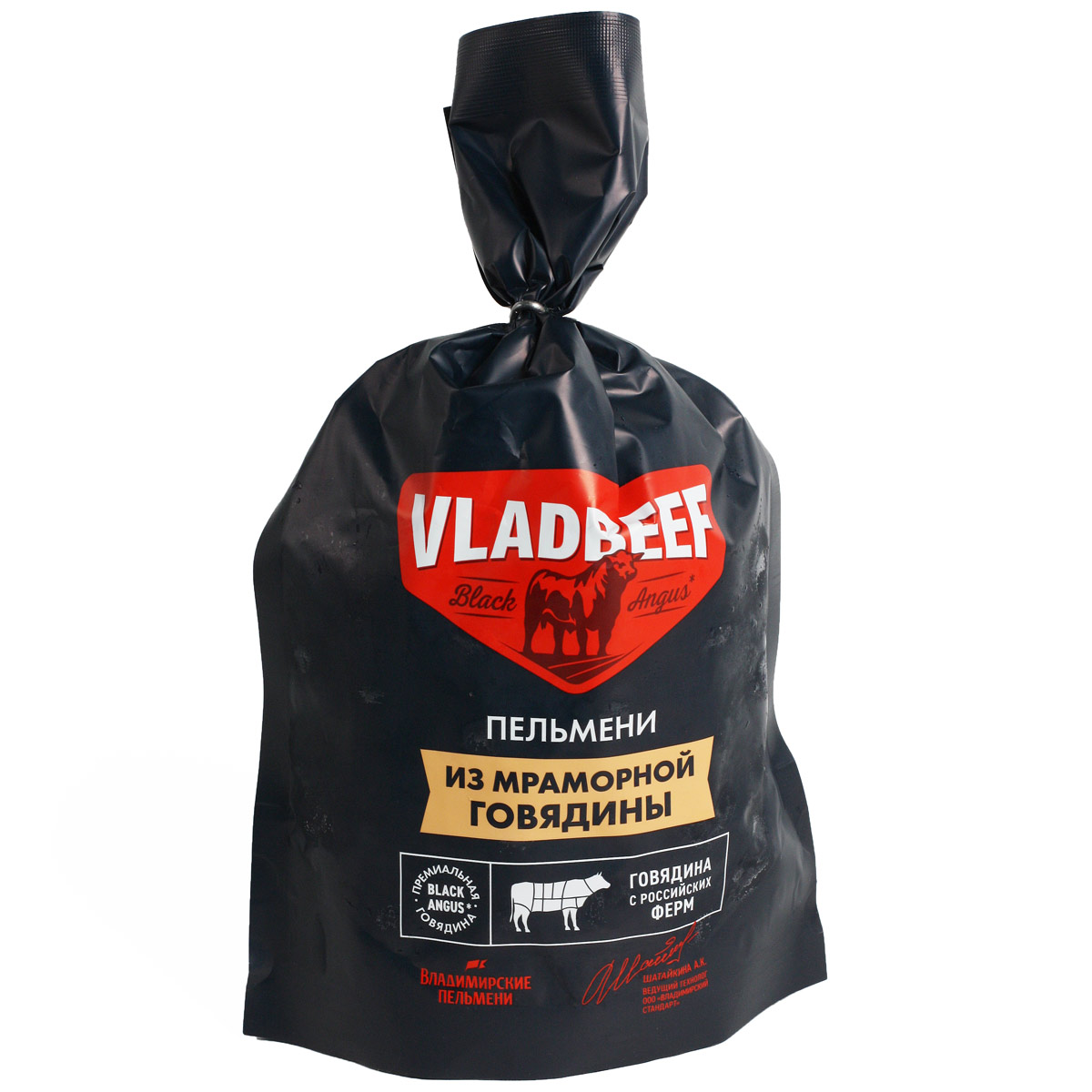 VLADBEEF Пельмени из мраморной говядины 800г VLADBEEF Пельмени из мраморной говядины 800г