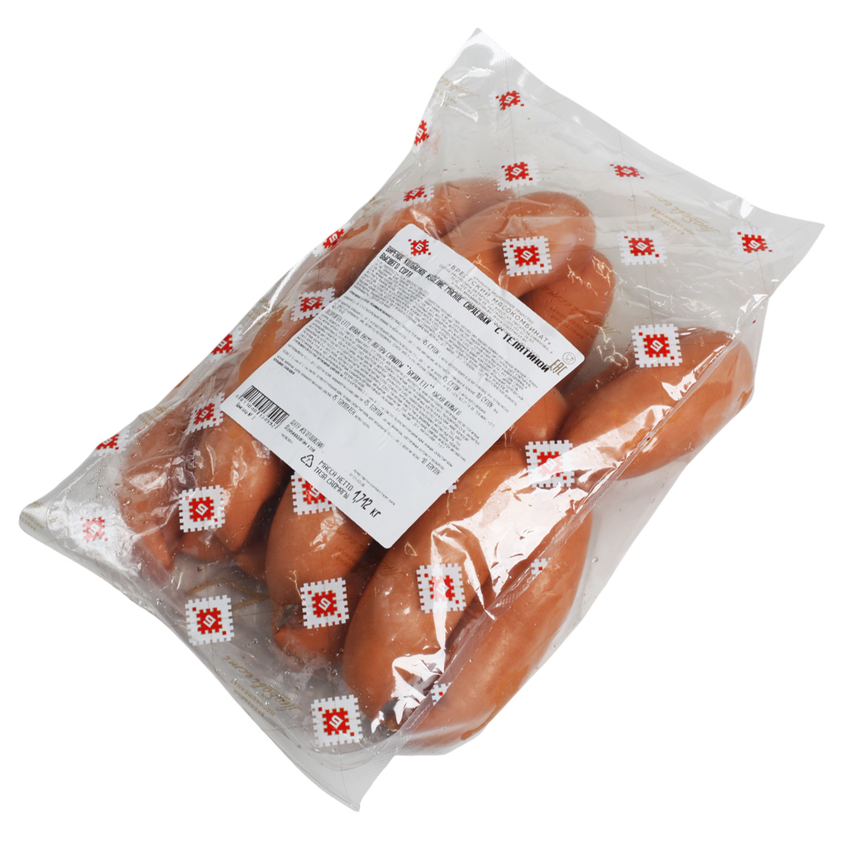 Сардельки с телятиной высший сорт Брестский МК