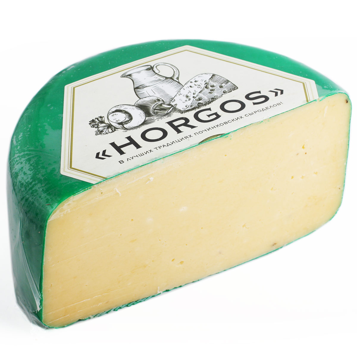 Полутвердый сыр Хоргос с грибами 50%