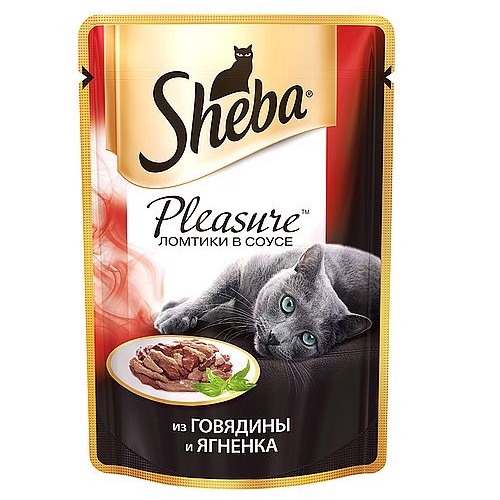 SHEBA Плежер из Говядины и Ягненка 85г