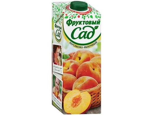ФРУКТОВЫЙ САД, Нектар Персиково-яблочный, 0,95 л.