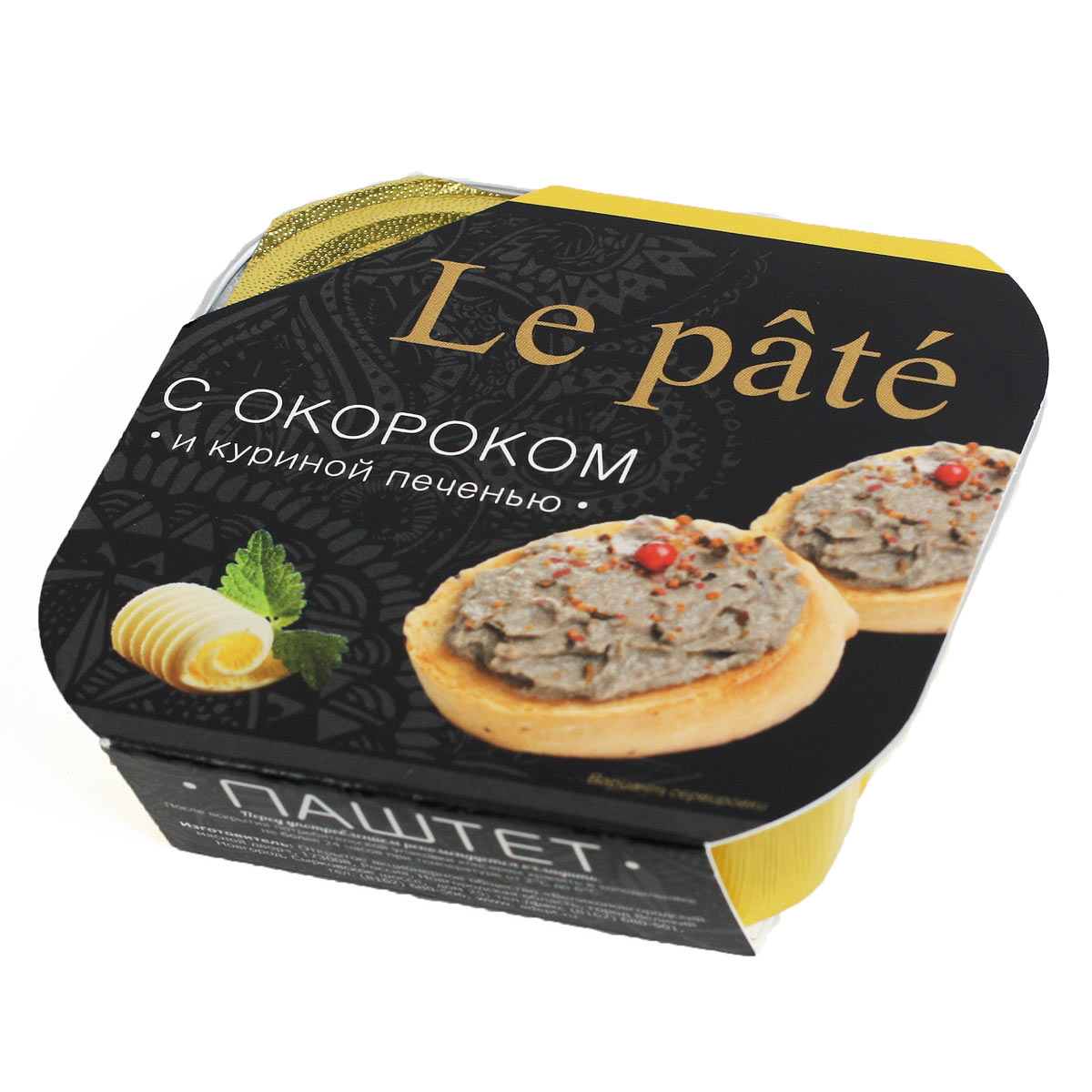 LE pate Паштет с окороком и куриной печенью 100г 