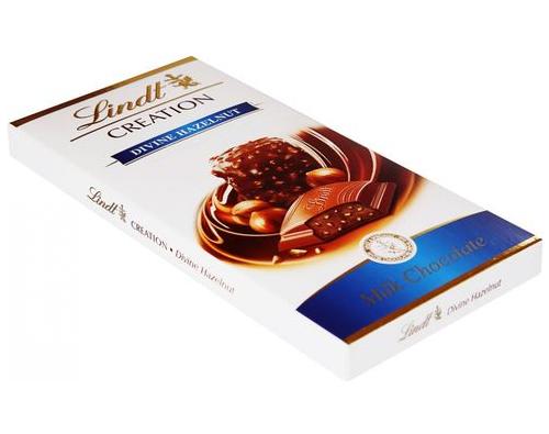 LINDT CREATION шоколад молочный орех 100г