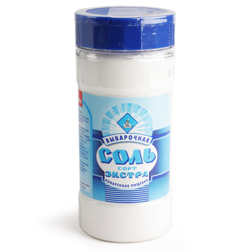 Соль пищевая сорт Экстра выварочная 550г