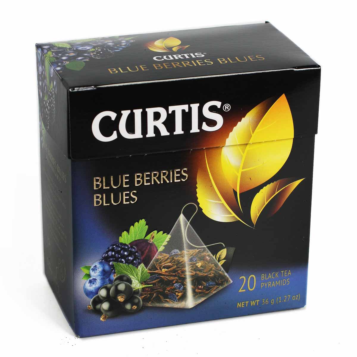 CURTIS чай черный Blue Berries Blues 20пак пирамидок 36г CURTIS чай черный Blue Berries Blues 20пак пирамидок 36г
