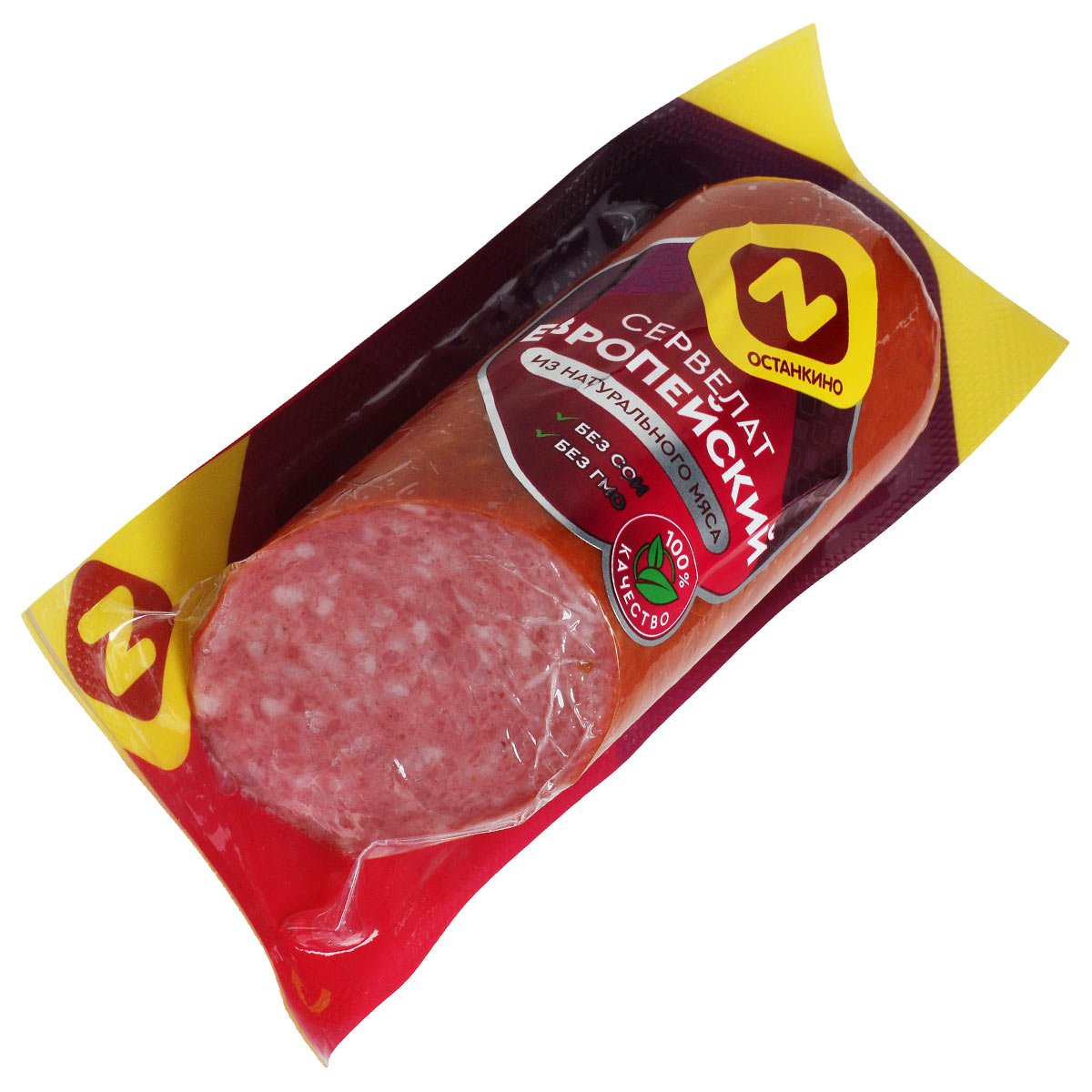 Сервелат Европейский варено-копченый Останкино 330г