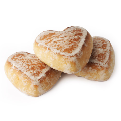 Пряники Сердечки сливочные