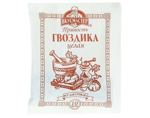 ВКУСМАСТЕР гвоздика целая 10г ВКУСМАСТЕР гвоздика целая 10г