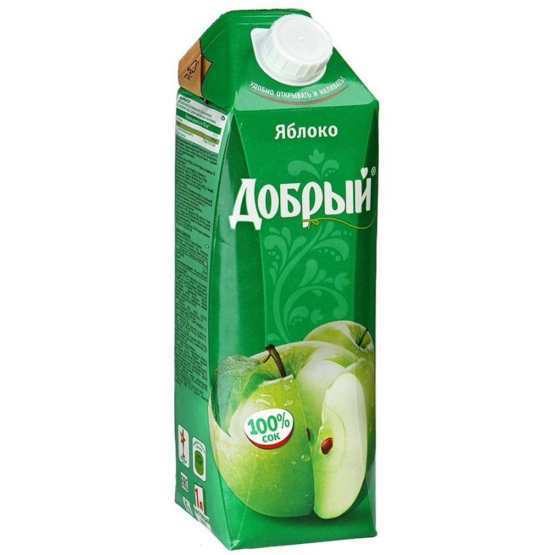 ДОБРЫЙ сок Яблоко 1л ДОБРЫЙ сок Яблоко 1л