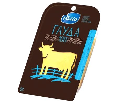 Valio сыр Гауда в нарезке 48% 120г