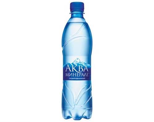 АКВА МИНЕРАЛЕ вода питьевая газированная 0.5л