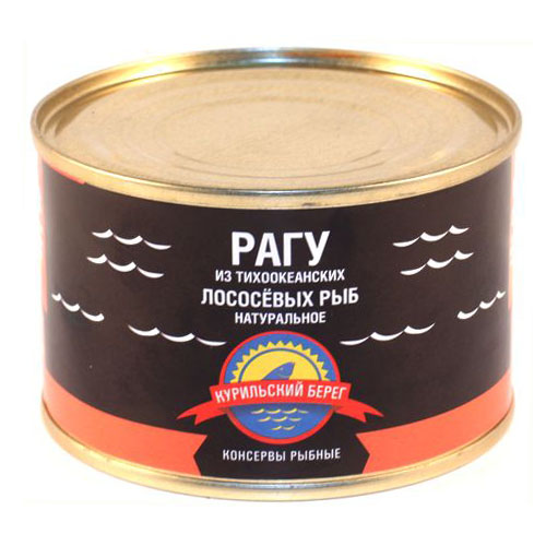 Рагу из тихоокеанских лососевых рыб Курильский Берег 240г