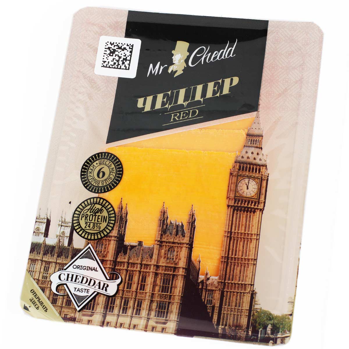 Чеддер Red сыр Mr. Chedd 45% в нарезке 150г