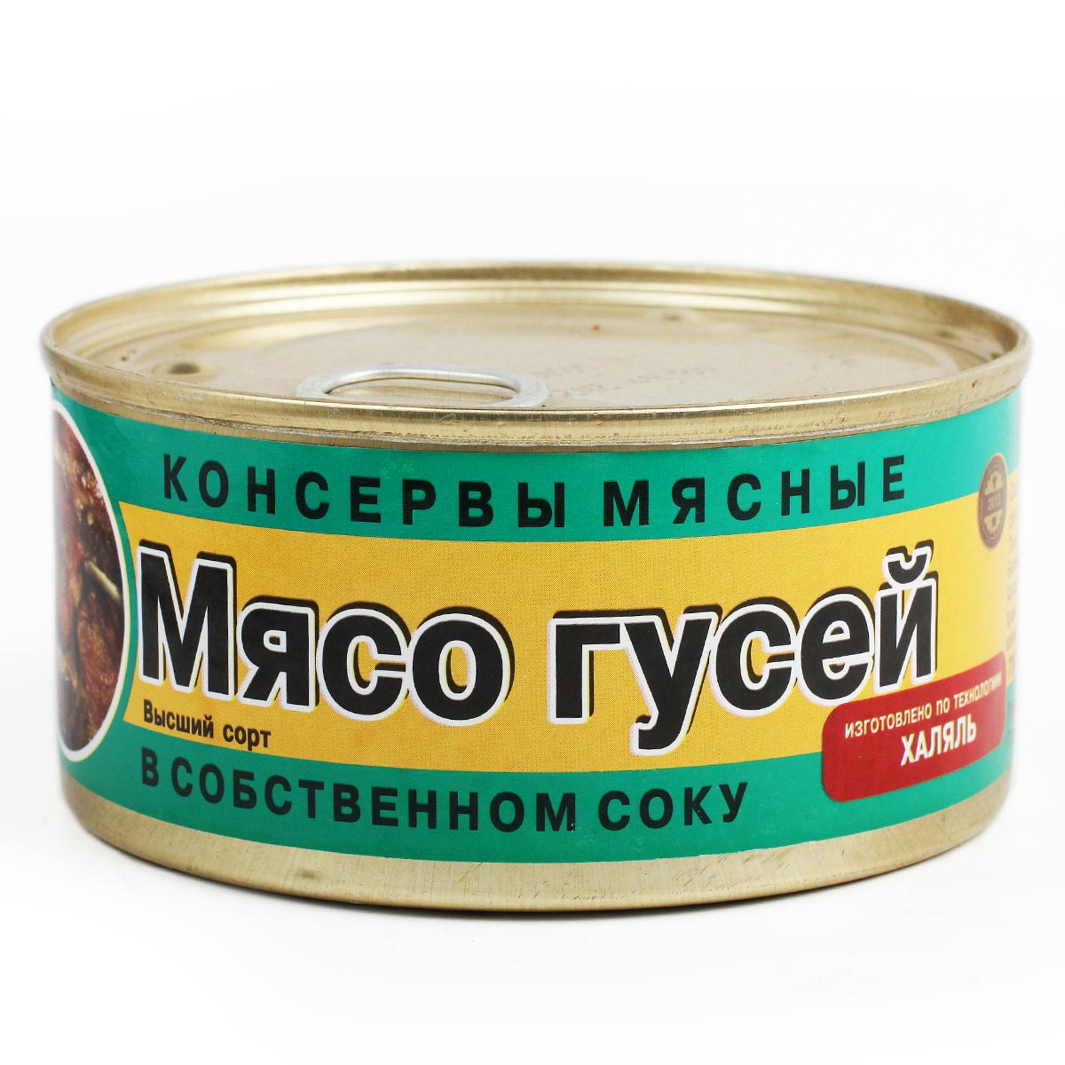 ЭКОПРОД Мясо гусей тушеное в собственном соку халяль 325г