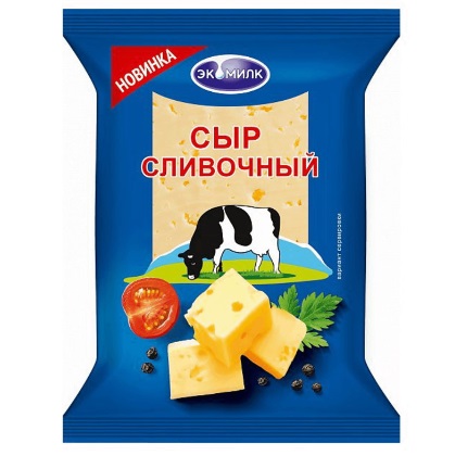 ЭКОМИЛК Сыроварня Сыр Сливочный 50% 180г