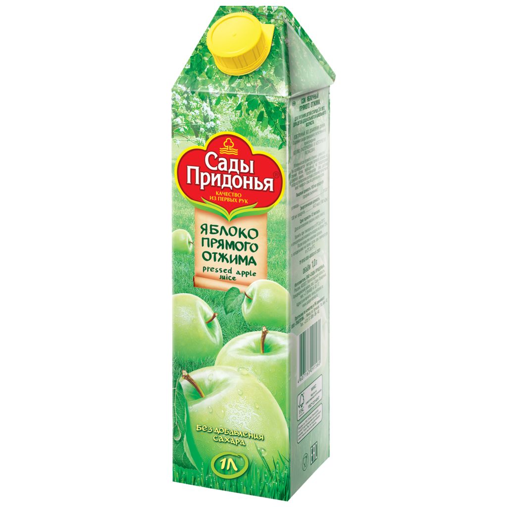 Сады Придонья сок Яблоко прямого отжима 1л Сады Придонья сок Яблоко прямого отжима 1л