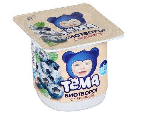 ТЕМА Биотворог Черника 4.2% 100г