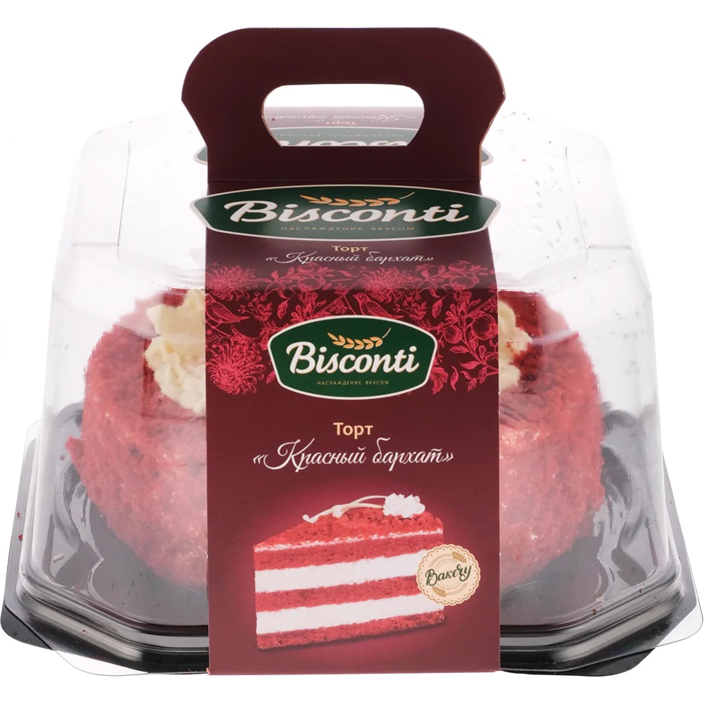 BISCONTI Торт Красный бархат 900г BISCONTI Торт Красный бархат 900г