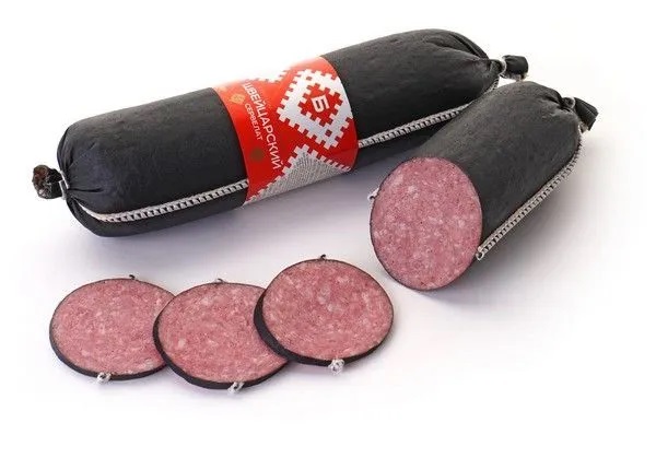 Сервелат Швейцарский черный варено-копченый Брестский МК Сервелат Швейцарский черный варено-копченый Брестский МК