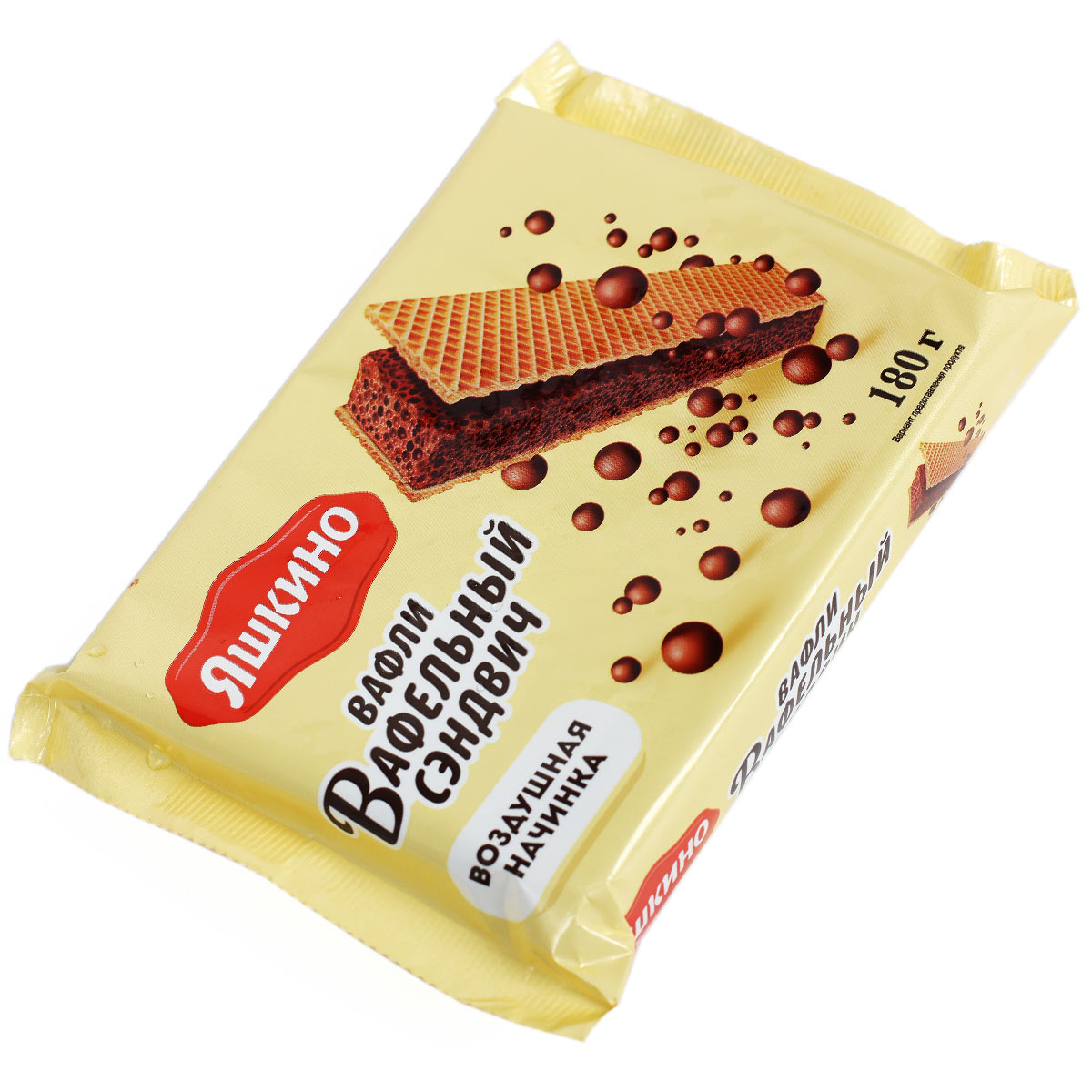 Яшкино Вафли вафельный сэндвич 180г