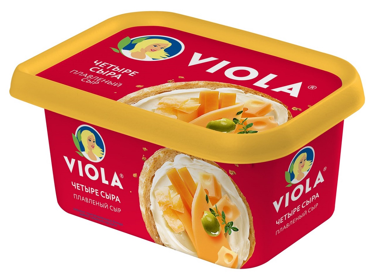 VIOLA сыр Четыре Сыра плавленый Виола 45% 400г VIOLA сыр Четыре Сыра плавленый Виола 45% 400г