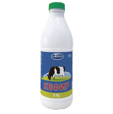 ЭКОМИЛК Кефир 1% 930г ЭКОМИЛК Кефир 1% 930г