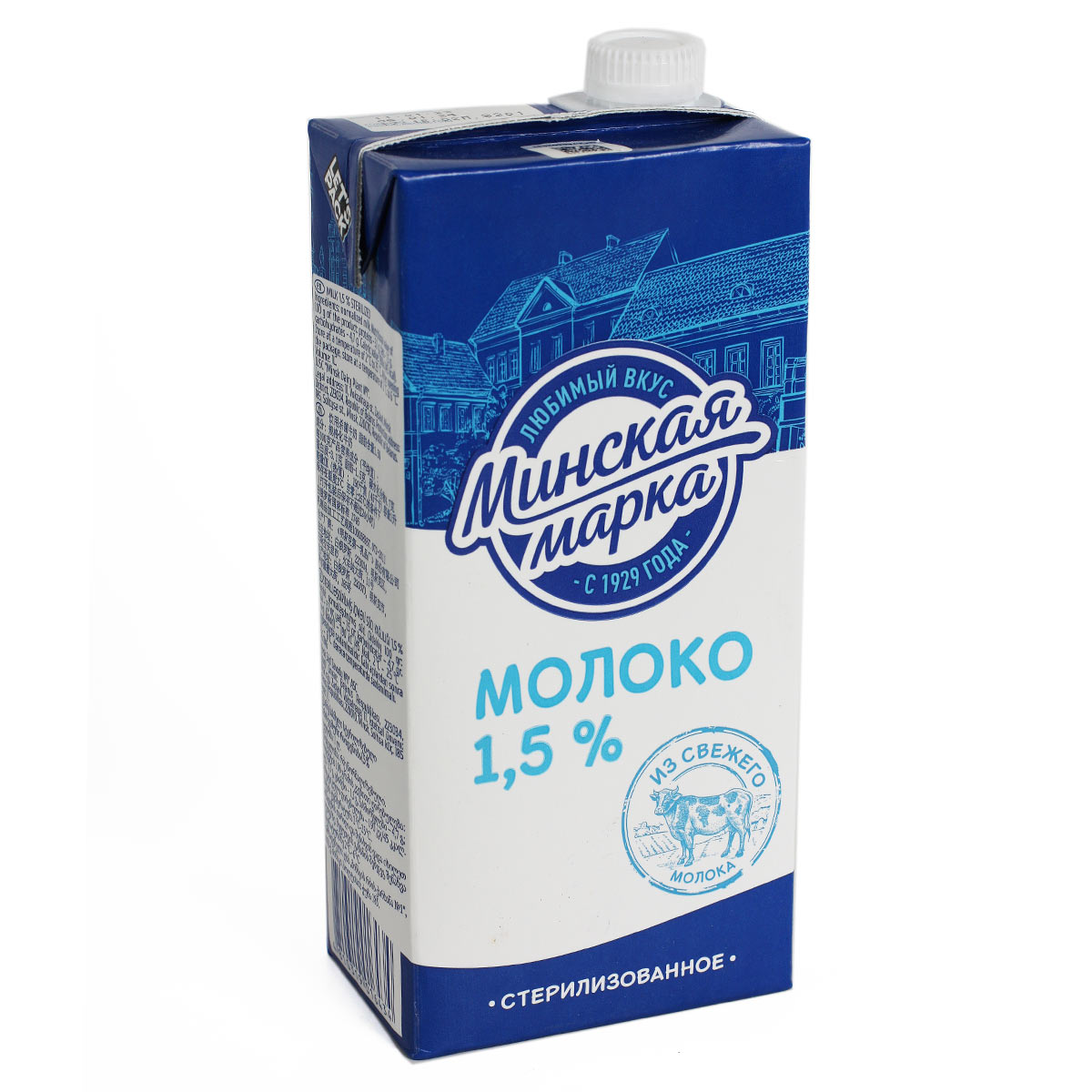 Минская марка молоко стерилизованное 1.5 % 1л Минская марка молоко стерилизованное 1.5 % 1л