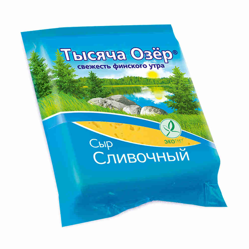 Сыр Тысяча Озер Сливочный 50% 240г Сыр Тысяча Озер Сливочный 50% 240г